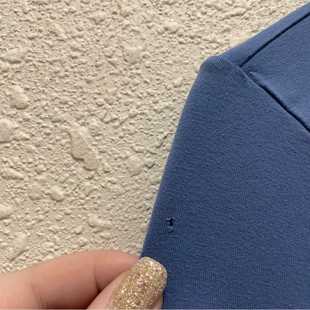 Eileen Fisher Blue Long Sleeve Shirt - Picture 6 of 9